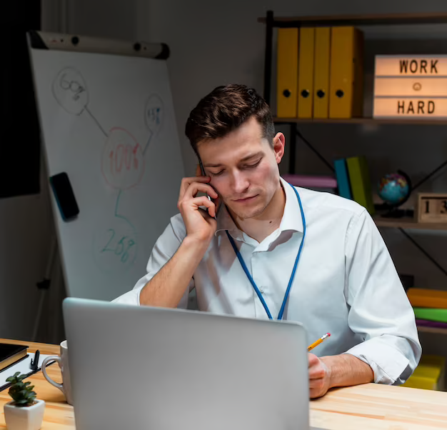 Man talking on the phone